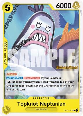 Topknot Neptunian card from A Fist of Divine Speed Release Event Cards