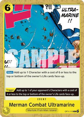 Merman Combat Ultramarine card from A Fist of Divine Speed Release Event Cards