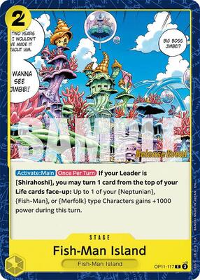 Fish-Man Island card from A Fist of Divine Speed Release Event Cards