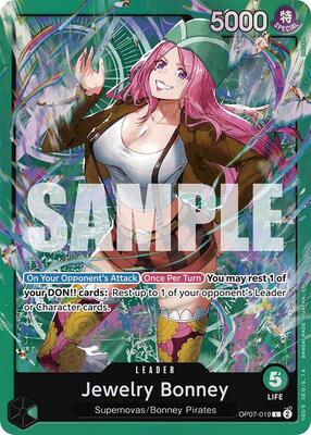 Jewelry Bonney (OP07-019) card from Starter Deck 24: GREEN Jewelry Bonney