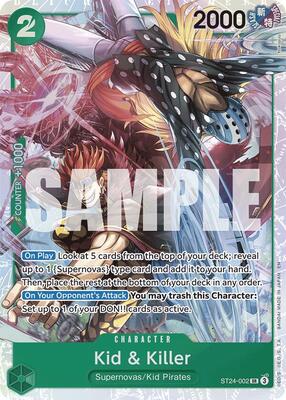 Kid & Killer card from Starter Deck 24: GREEN Jewelry Bonney