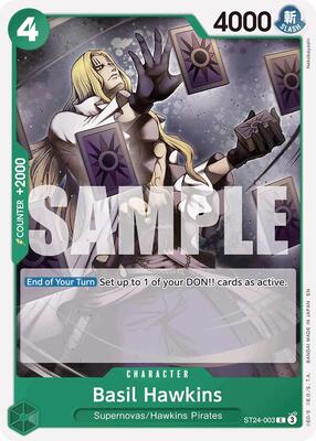Basil Hawkins card from Starter Deck 24: GREEN Jewelry Bonney