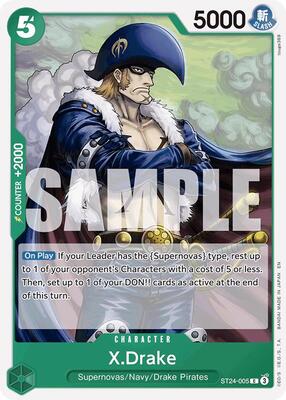 X.Drake card from Starter Deck 24: GREEN Jewelry Bonney