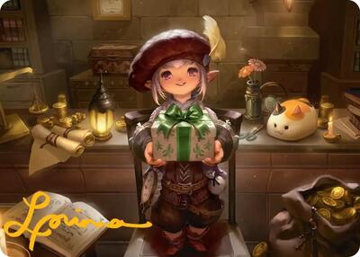 Tataru Taru Art Card (Gold-Stamped Signature) card from Art Series: FINAL FANTASY