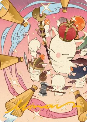 Summon: Good King Mog XII Art Card (Gold-Stamped Signature) card from Art Series: FINAL FANTASY