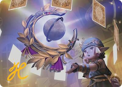 Astrologian's Planisphere Art Card (Gold-Stamped Signature) card from Art Series: FINAL FANTASY