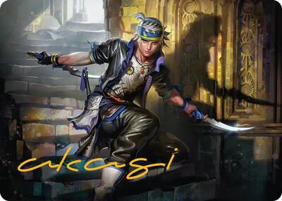 Locke Cole Art Card (Gold-Stamped Signature) card from Art Series: FINAL FANTASY