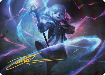 Shantotto, Tactician Magician Art Card (Gold-Stamped Signature) card from Art Series: FINAL FANTASY