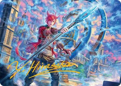G'raha Tia, Scion Reborn Art Card (19) (Gold-Stamped Signature) card from Art Series: FINAL FANTASY