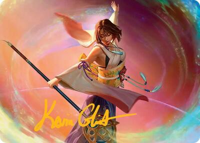Yuna, Grand Summoner Art Card (Gold-Stamped Signature) card from Art Series: FINAL FANTASY