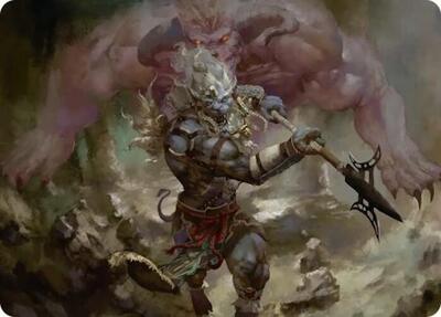 Kimahri, Valiant Guardian Art Card card from Art Series: FINAL FANTASY