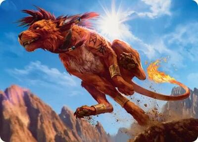 Red XIII, Proud Warrior Art Card card from Art Series: FINAL FANTASY