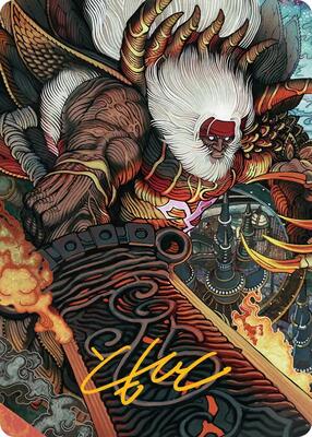 Braska's Final Aeon Art Card (Gold-Stamped Signature) card from Art Series: FINAL FANTASY