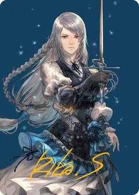Jill, Shiva's Dominant Art Card (Gold-Stamped Signature) card from Art Series: FINAL FANTASY
