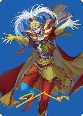 Kefka, Court Mage Art Card (Gold-Stamped Signature) card from Art Series: FINAL FANTASY