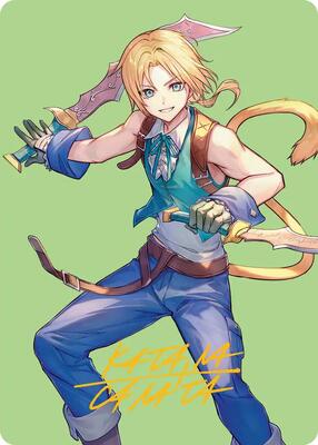 Zidane, Tantalus Thief Art Card (Gold-Stamped Signature) card from Art Series: FINAL FANTASY