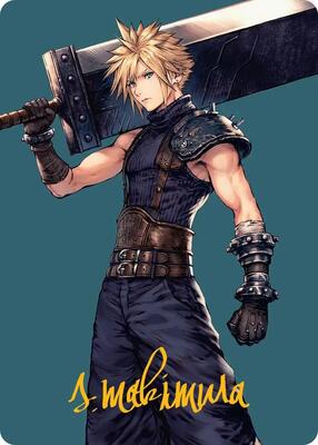 Cloud, Ex-SOLDIER Art Card (Gold-Stamped Signature) card from Art Series: FINAL FANTASY