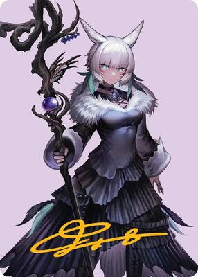 Y'shtola, Night's Blessed Art Card (53) (Gold-Stamped Signature) card from Art Series: FINAL FANTASY