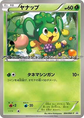 Pansage - 004/BW-P card from BW-P Promotional cards
