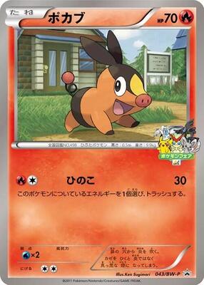 Tepig - 043/BW-P card from BW-P Promotional cards