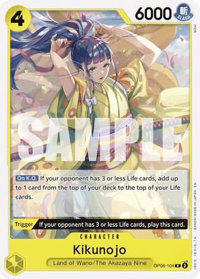 Kikunojo (Reprint) card from Starter Deck 28: GREEN/YELLOW Yamato