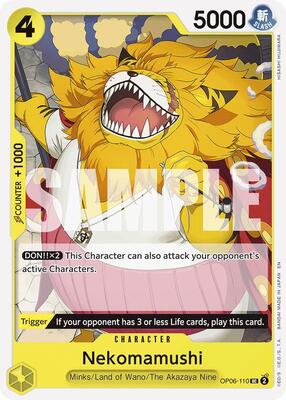 Nekomamushi (Reprint) card from Starter Deck 28: GREEN/YELLOW Yamato