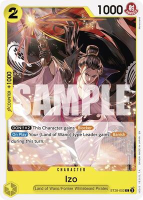 Izo card from Starter Deck 28: GREEN/YELLOW Yamato