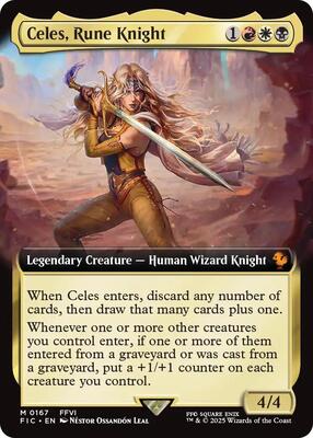 Celes, Rune Knight (Extended Art) card from Commander: FINAL FANTASY