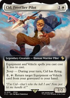 Cid, Freeflier Pilot (Extended Art) card from Commander: FINAL FANTASY