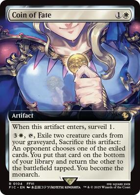 Coin of Fate (Extended Art) card from Commander: FINAL FANTASY