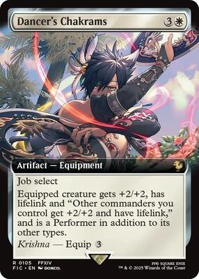 Dancer's Chakrams (Extended Art) card from Commander: FINAL FANTASY