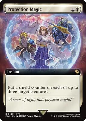Protection Magic (Extended Art) card from Commander: FINAL FANTASY