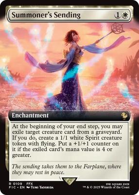 Summoner's Sending (Extended Art) card from Commander: FINAL FANTASY