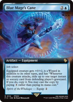 Blue Mage's Cane (Extended Art) card from Commander: FINAL FANTASY