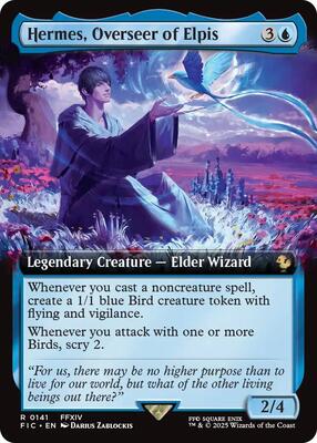 Hermes, Overseer of Elpis (Extended Art) card from Commander: FINAL FANTASY