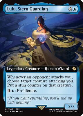 Lulu, Stern Guardian (Extended Art) card from Commander: FINAL FANTASY