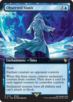 Observed Stasis (Extended Art) card from Commander: FINAL FANTASY
