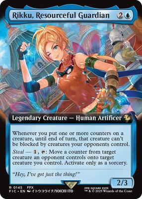 Rikku, Resourceful Guardian (Extended Art) card from Commander: FINAL FANTASY