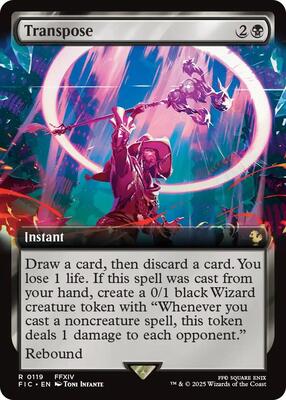 Transpose (Extended Art) card from Commander: FINAL FANTASY