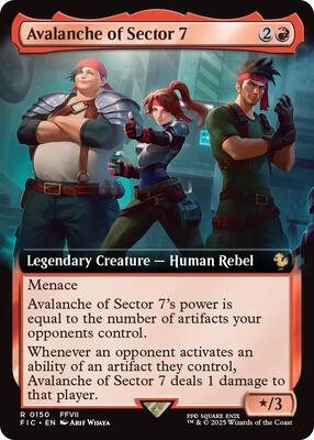 Avalanche of Sector 7 (Extended Art) card from Commander: FINAL FANTASY