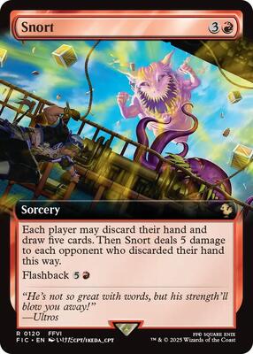 Snort (Extended Art) card from Commander: FINAL FANTASY