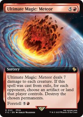 Ultimate Magic: Meteor (Extended Art) card from Commander: FINAL FANTASY