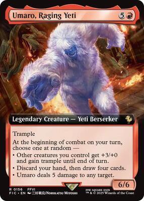 Umaro, Raging Yeti (Extended Art) card from Commander: FINAL FANTASY