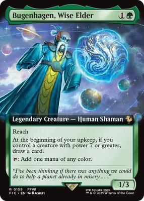Bugenhagen, Wise Elder (Extended Art) card from Commander: FINAL FANTASY