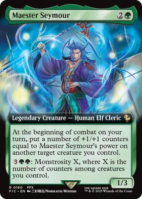 Maester Seymour (Extended Art) card from Commander: FINAL FANTASY