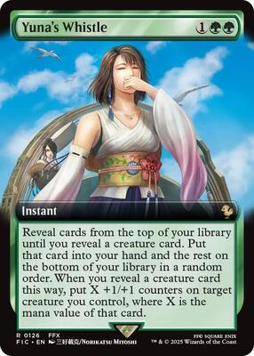 Yuna's Whistle (Extended Art) card from Commander: FINAL FANTASY
