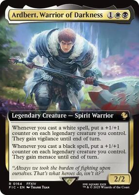 Ardbert, Warrior of Darkness (Extended Art) card from Commander: FINAL FANTASY