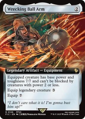 Wrecking Ball Arm (Extended Art) card from Commander: FINAL FANTASY
