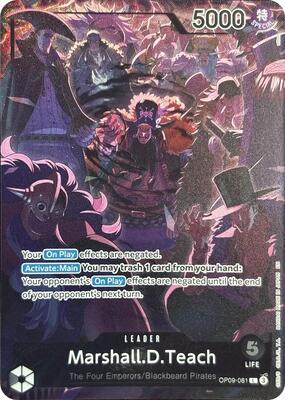 Marshall.D.Teach (English Version 2nd Anniversary Set) card from One Piece Promotion Cards