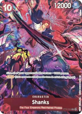Shanks (004) (English Version 2nd Anniversary Set) card from One Piece Promotion Cards